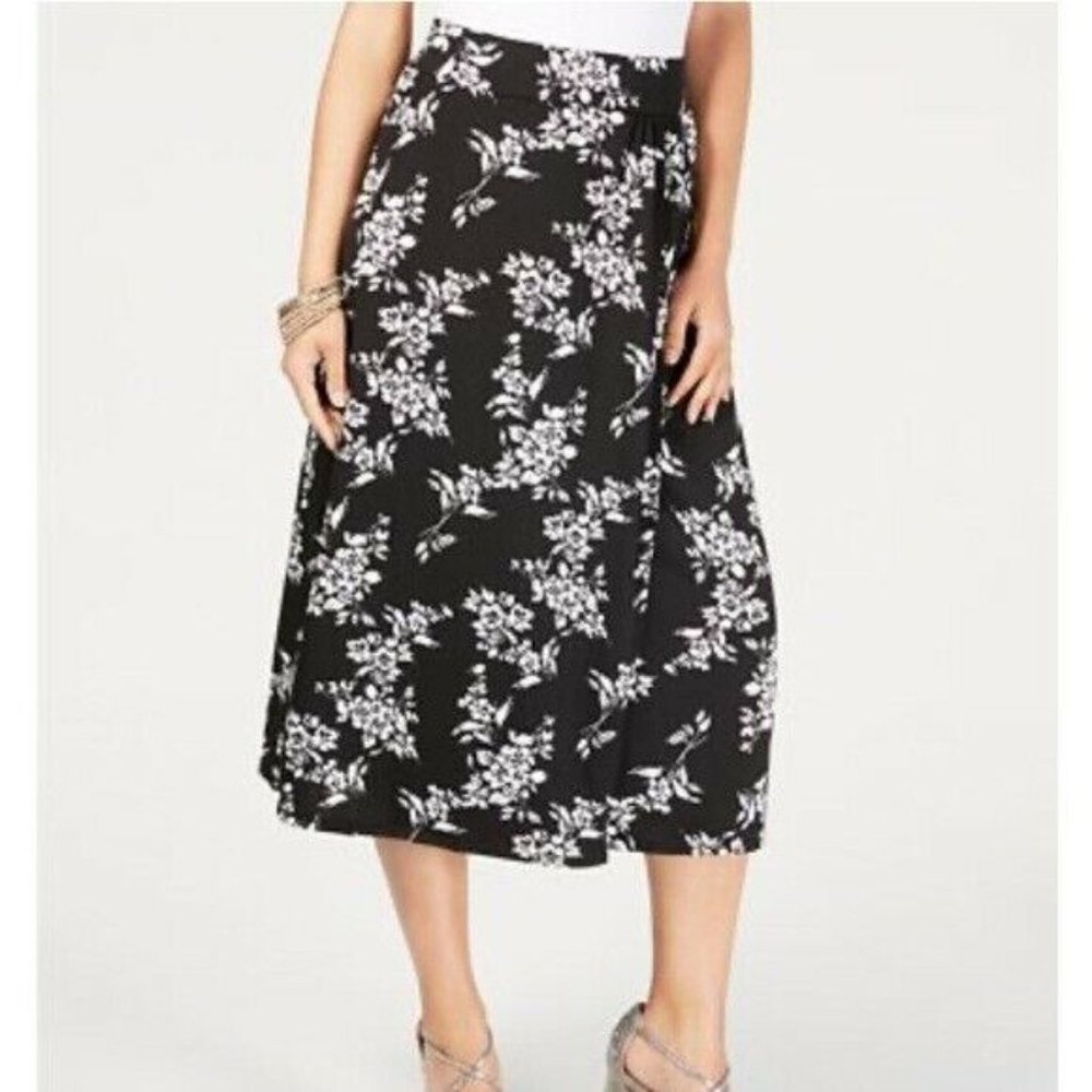 Thalia Sodi Printed Wrap Maxi Floral Skirt XXL NWT